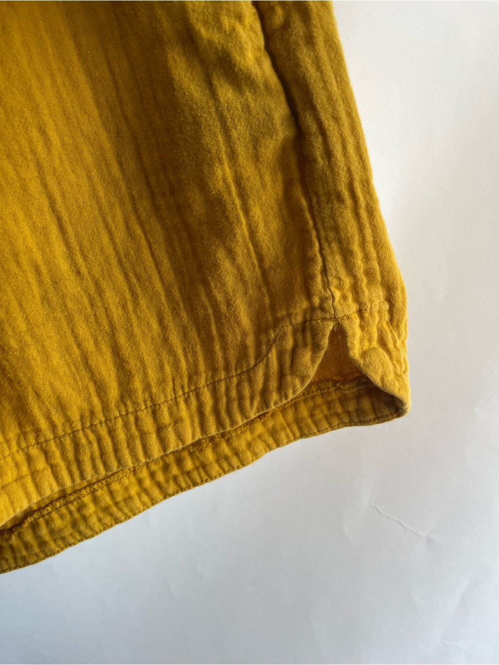 Old Navy Gauze Shorts Comfort Waistband Mustard Yellow Pockets! EUC Summer - Picture 3 of 6